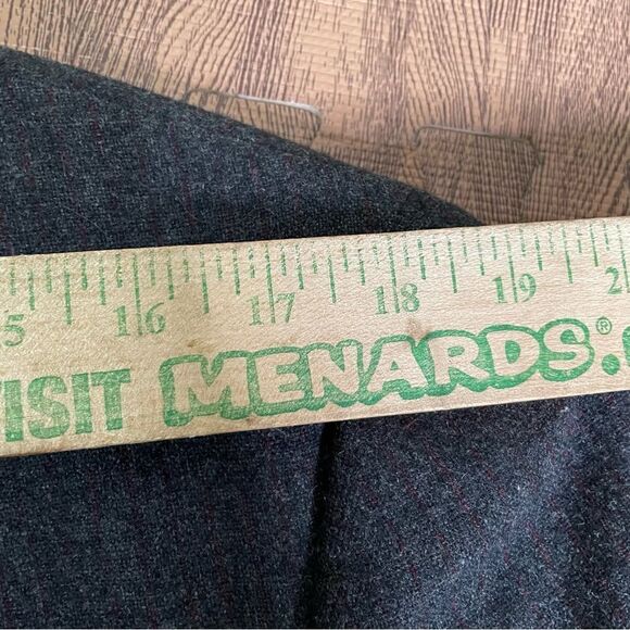 John Varvatos Wool Gray Red Striped Peak‎ Lapel Dual Vent Blazer Jacket 42R - Picture 4 of 12